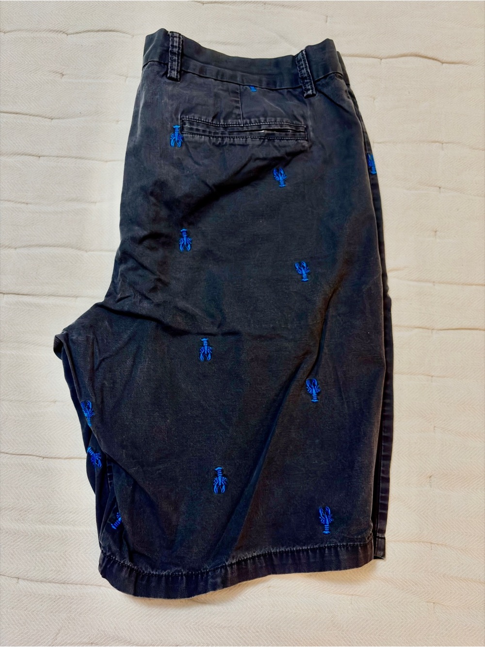 Old Navy Embroidered Lobster Shorts - Navy Blue - Picture 2 of 3